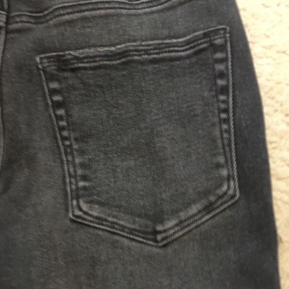 NWT Rare Good American Good Classic Fray Flex High Rise Fringe Gray Distressed 4 - Picture 10 of 14